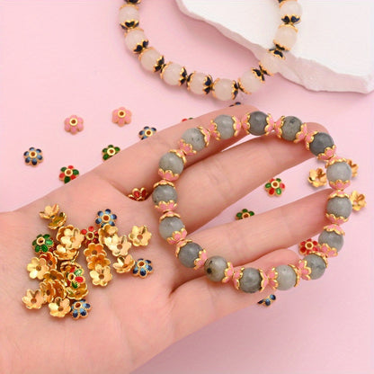 Vintage Alloy Flower Spacer Beads