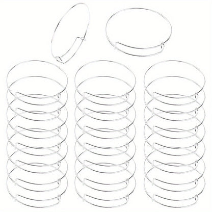 Adjustable Alloy Bangle Bracelets
