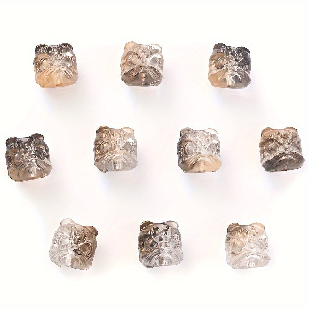 Multi Color Lion Head Acrylic Beads