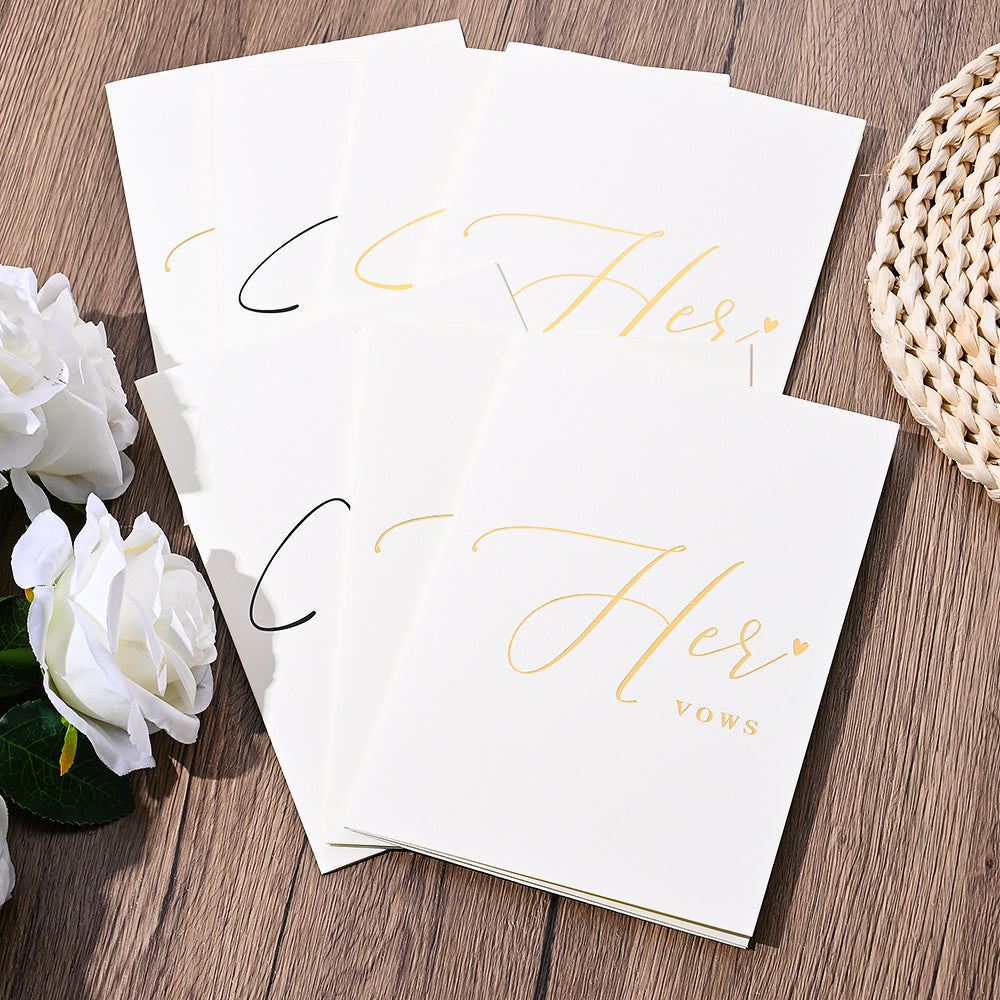 Personalized Wedding Vow Books Set