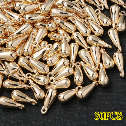 Gold & Silver CCB Plastic Pendants