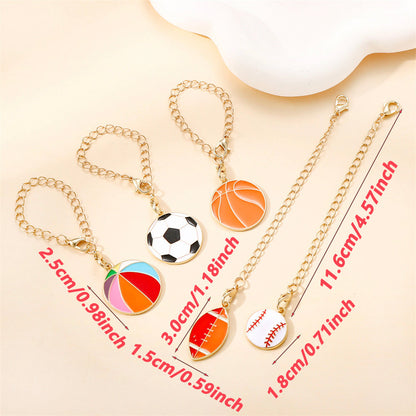 Sports Theme Enamel Pendant Charms