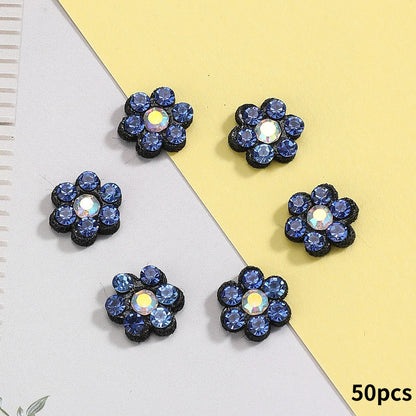 Plum Blossom Rhinestone Patches