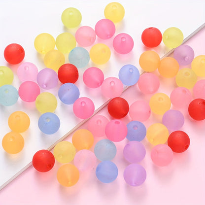 Frosted Acrylic Round Beads