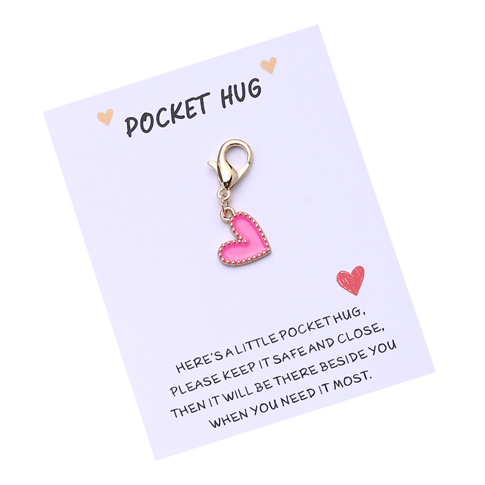 Heart Keychain with Thank You Card