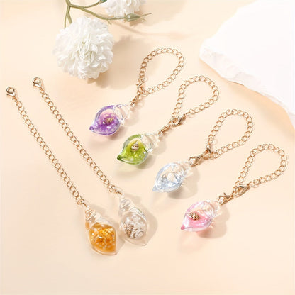 1PC Luminous Resin Conch Pendant