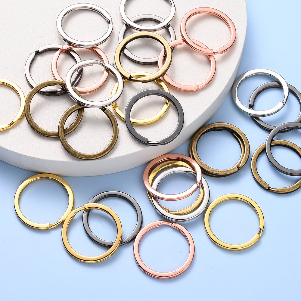 Colored Iron Flat Rings
