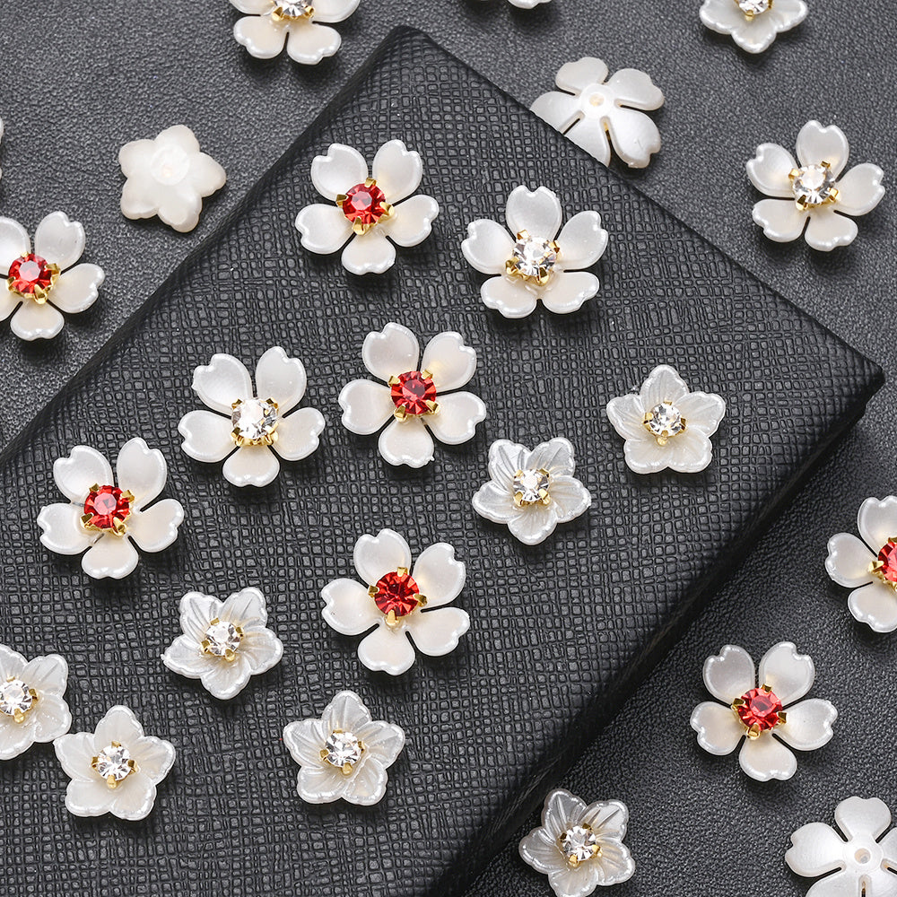 Acrylic Rhinestone Flower Patches