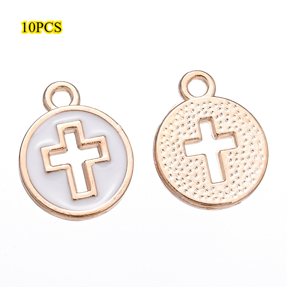 Enamel Cross Pendant Charms