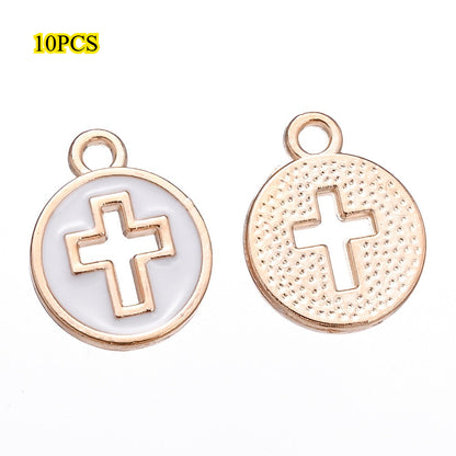 Enamel Cross Pendant Charms