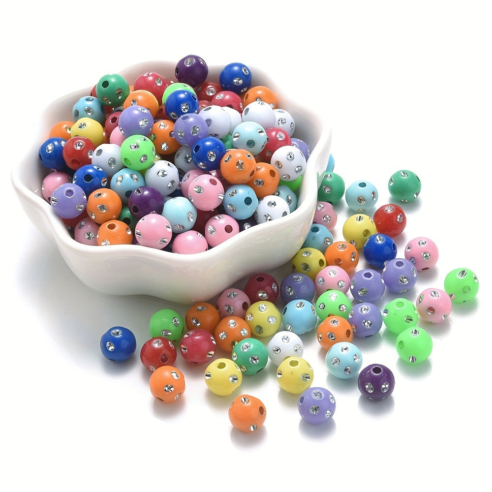 Mixed Acrylic Round Beads