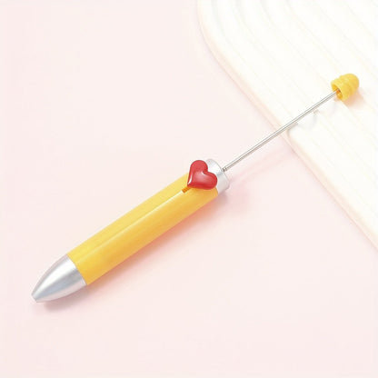 155x14 mm Creative Plastic Beaded Ballpoint Pen