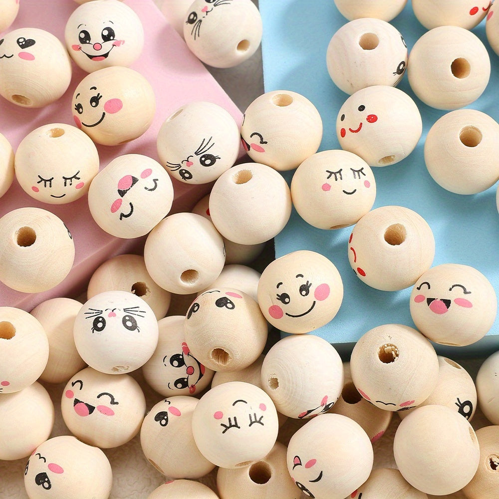 Expression Wooden Spacer Beads