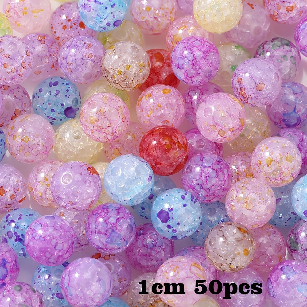 Colorful Dot Acrylic Bubble Beads