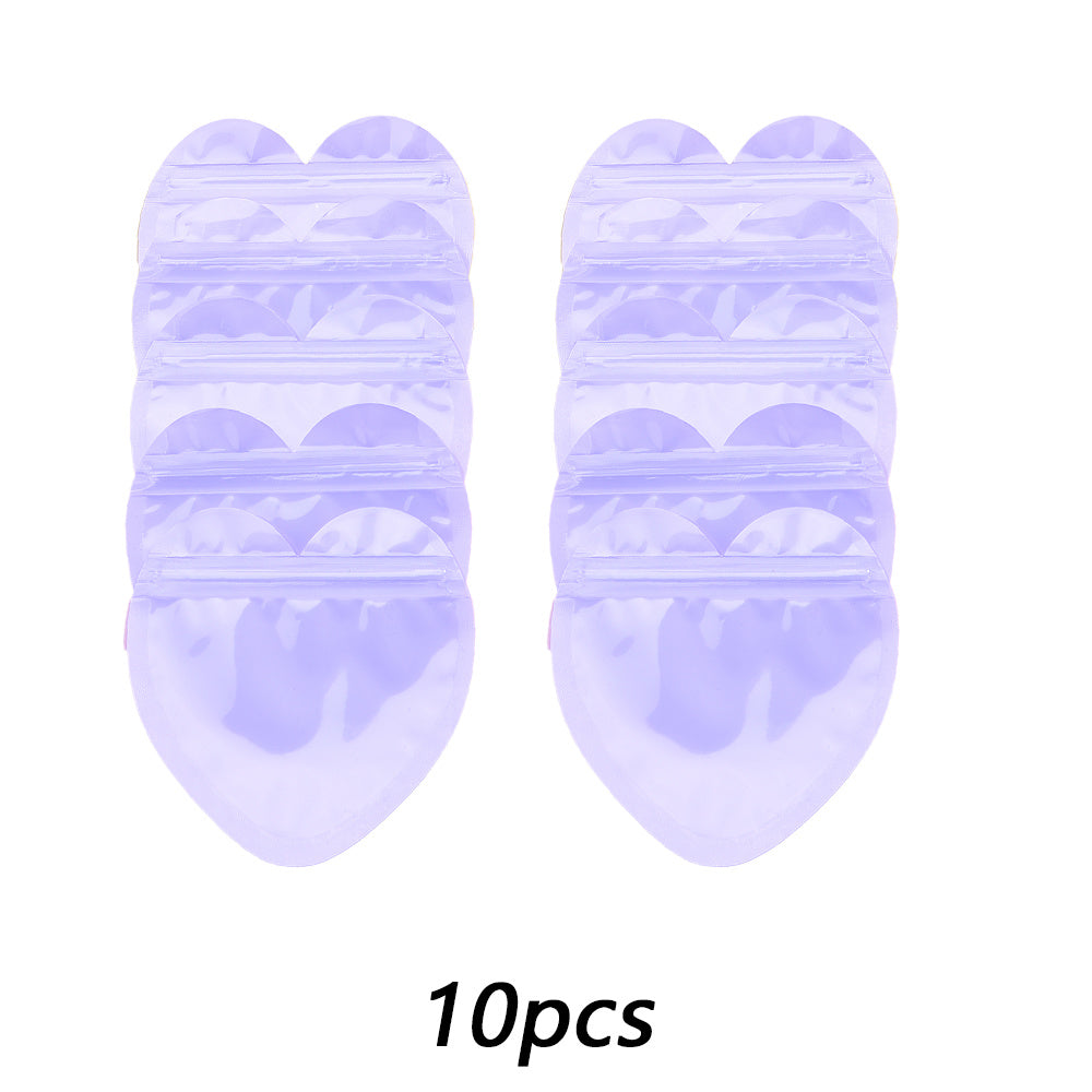 10PCS 3.94-Inch Heart-Shaped Transparent Jewelry Gift Bags