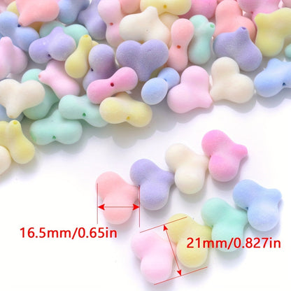 Fleece Heart Acrylic Beads