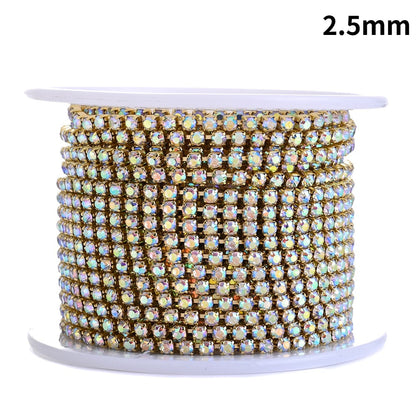 1 Roll 10 Yards Sparkling Rhinestone Chain Trim
