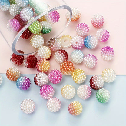 Two-Color Round Acrylic Beads