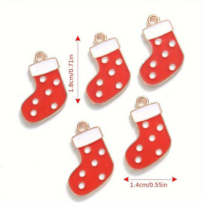 Mixed Metal Christmas Pendants