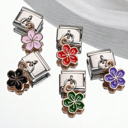 Cherry Blossom Module Bracelet Pendant Charms