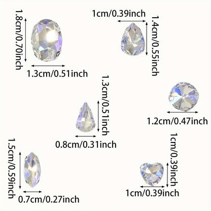 Glass Claw Rhinestones Patches