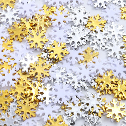Plastic Snowflake Ornaments