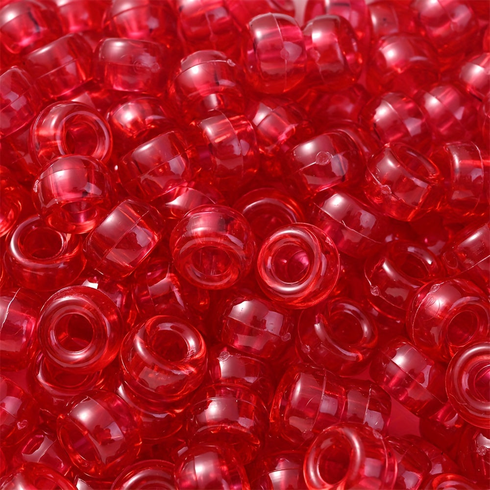Transparent Colorful Pony Beads