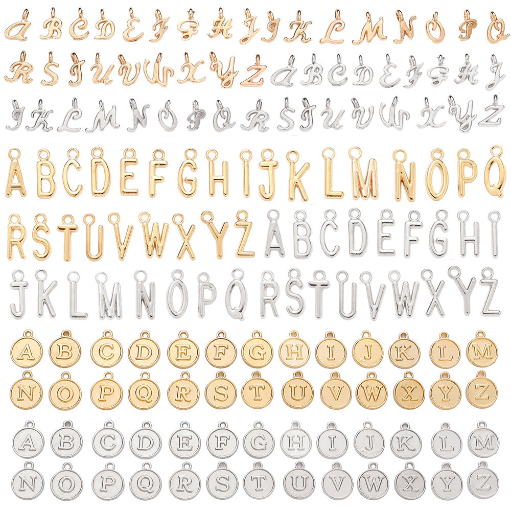 78/156PCS A-Z Alloy Letter Pendant Set