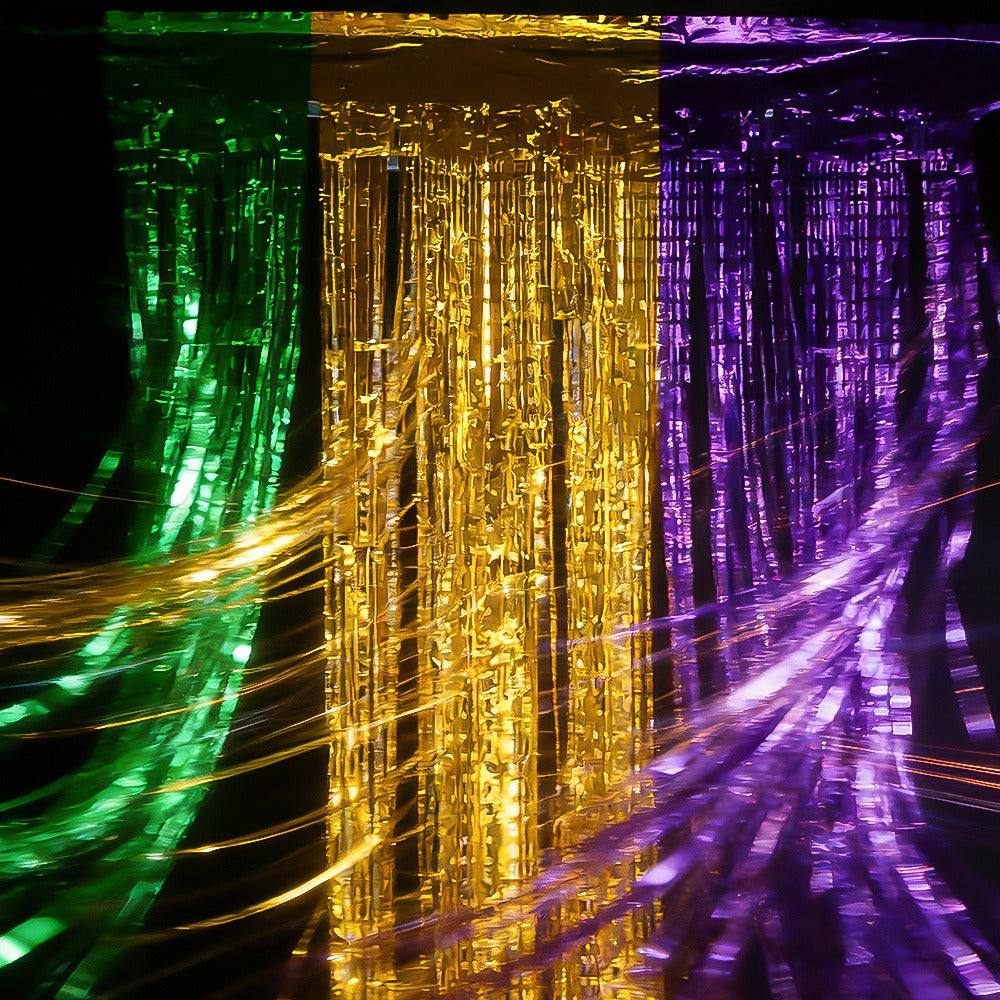 Mardi Gras Metallic Fringe Party Decorations
