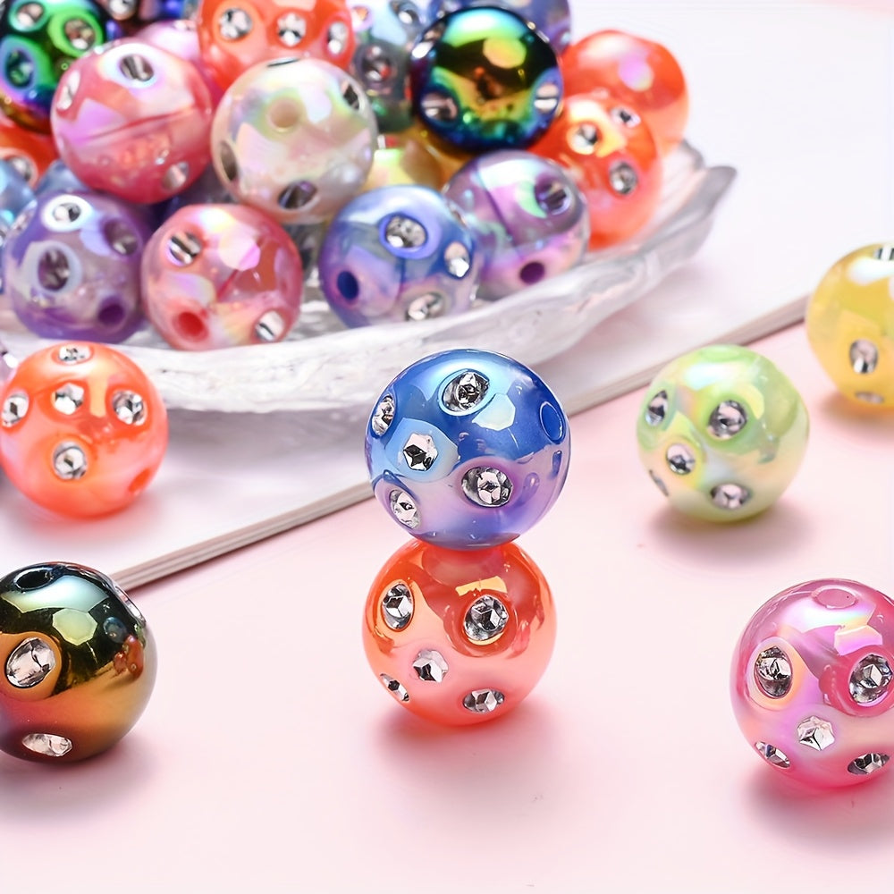 10PCS 16mm Acrylic Spacer Bead Set
