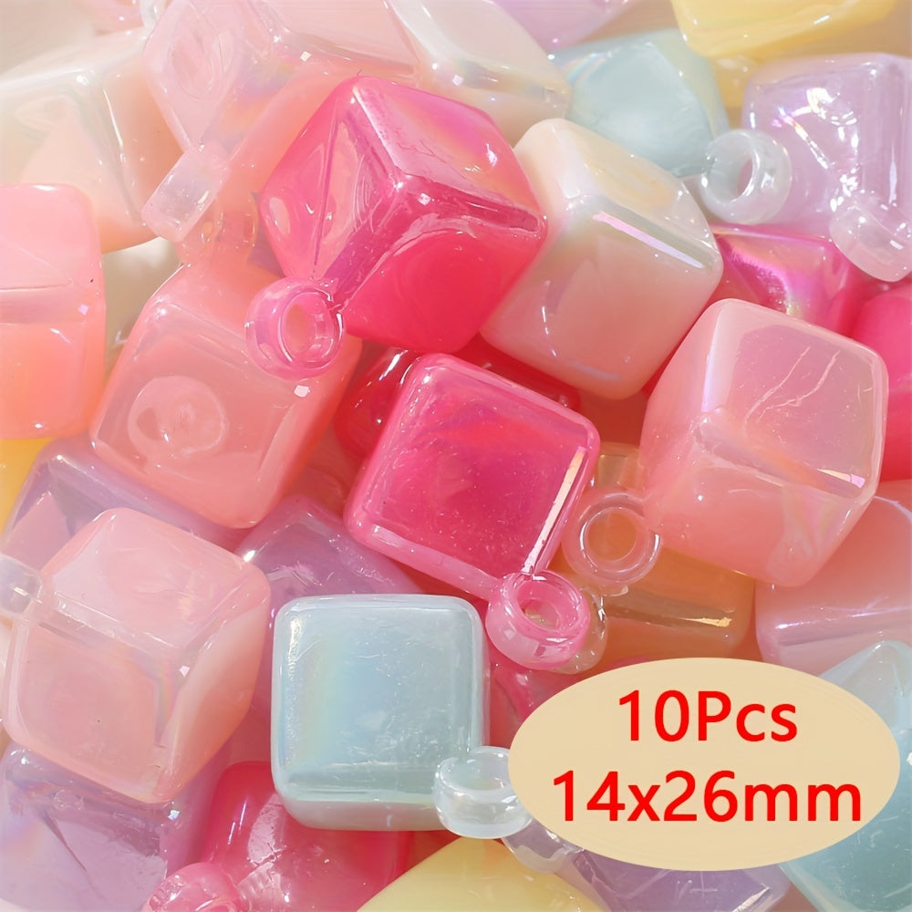 Acrylic AB Candy Color Irregular Beads