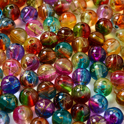 Rainbow Gradient Acrylic Beads