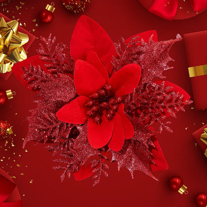Elegant Handmade Christmas Plastic Flowers