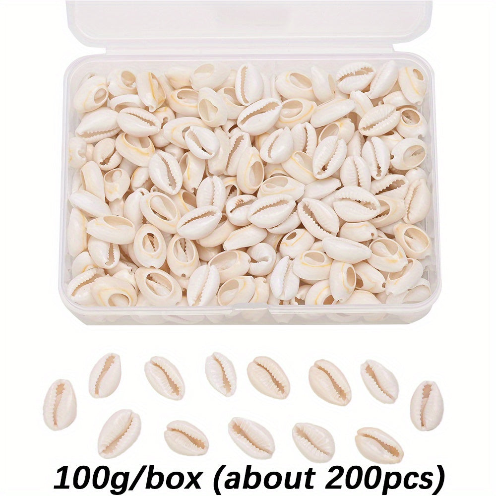 Natural Shell Beads, 100 g/Box, Approx. 200 pcs