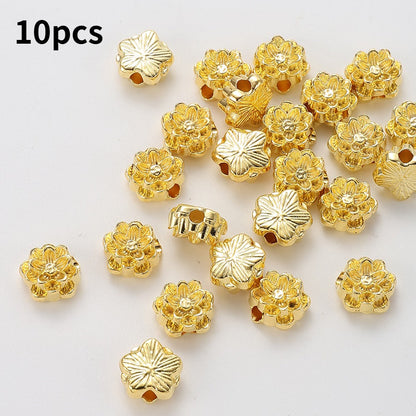 Lotus Alloy Beads