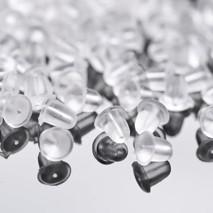 100PCS Soft Silicone Earring Back Set