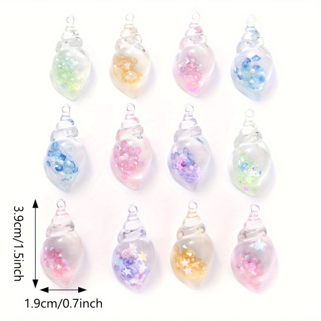 Luminous Transparent Resin Pendants