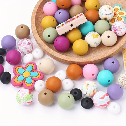 Flower Silicone Spacer Beads