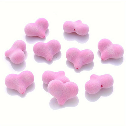Fleece Heart Acrylic Beads