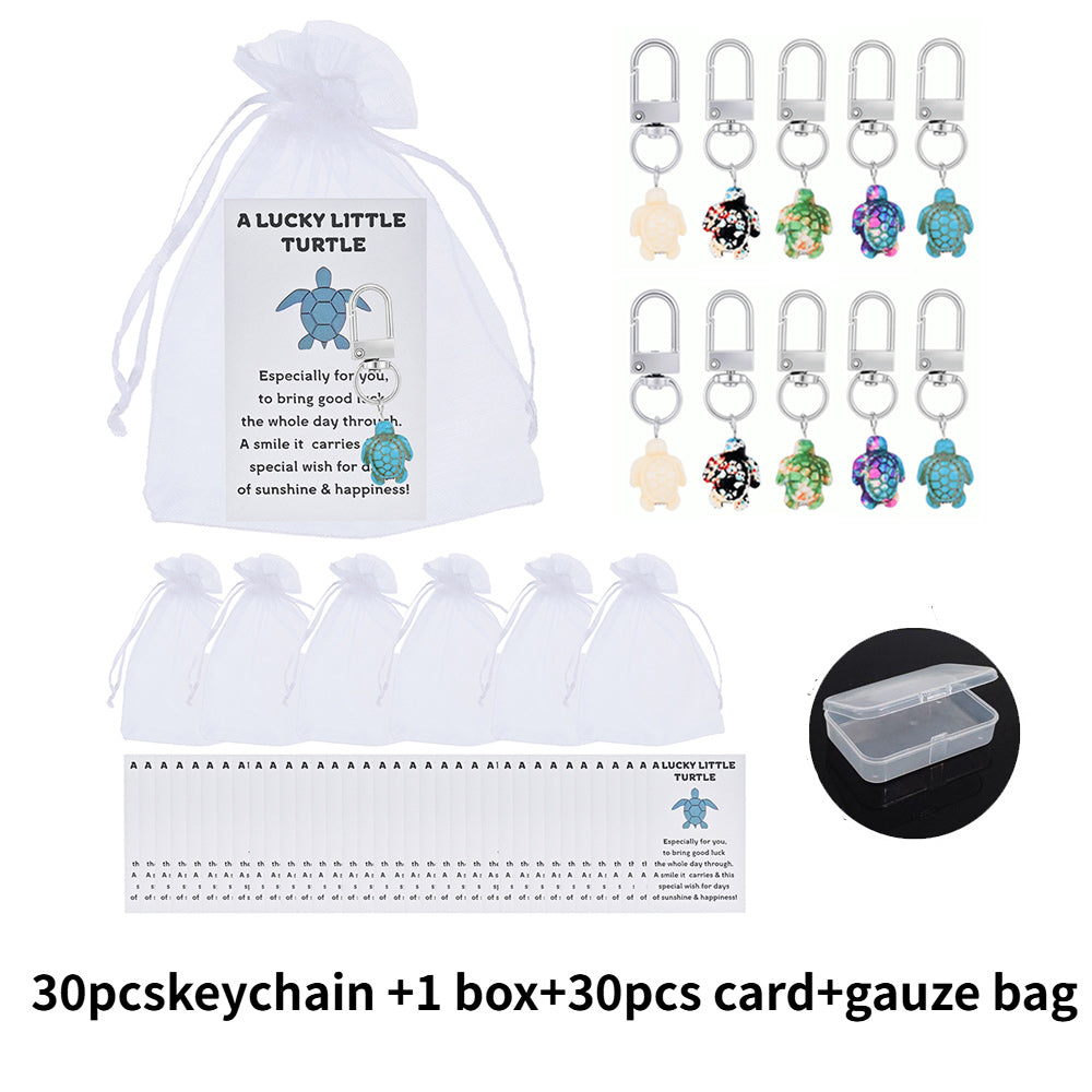 Lucky Turtle Keychain Gift Set