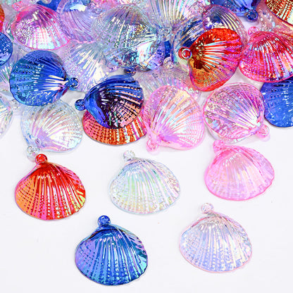 Mixed Color Shell Acrylic Pendants