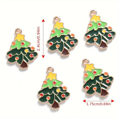 Mixed Metal Christmas Pendants