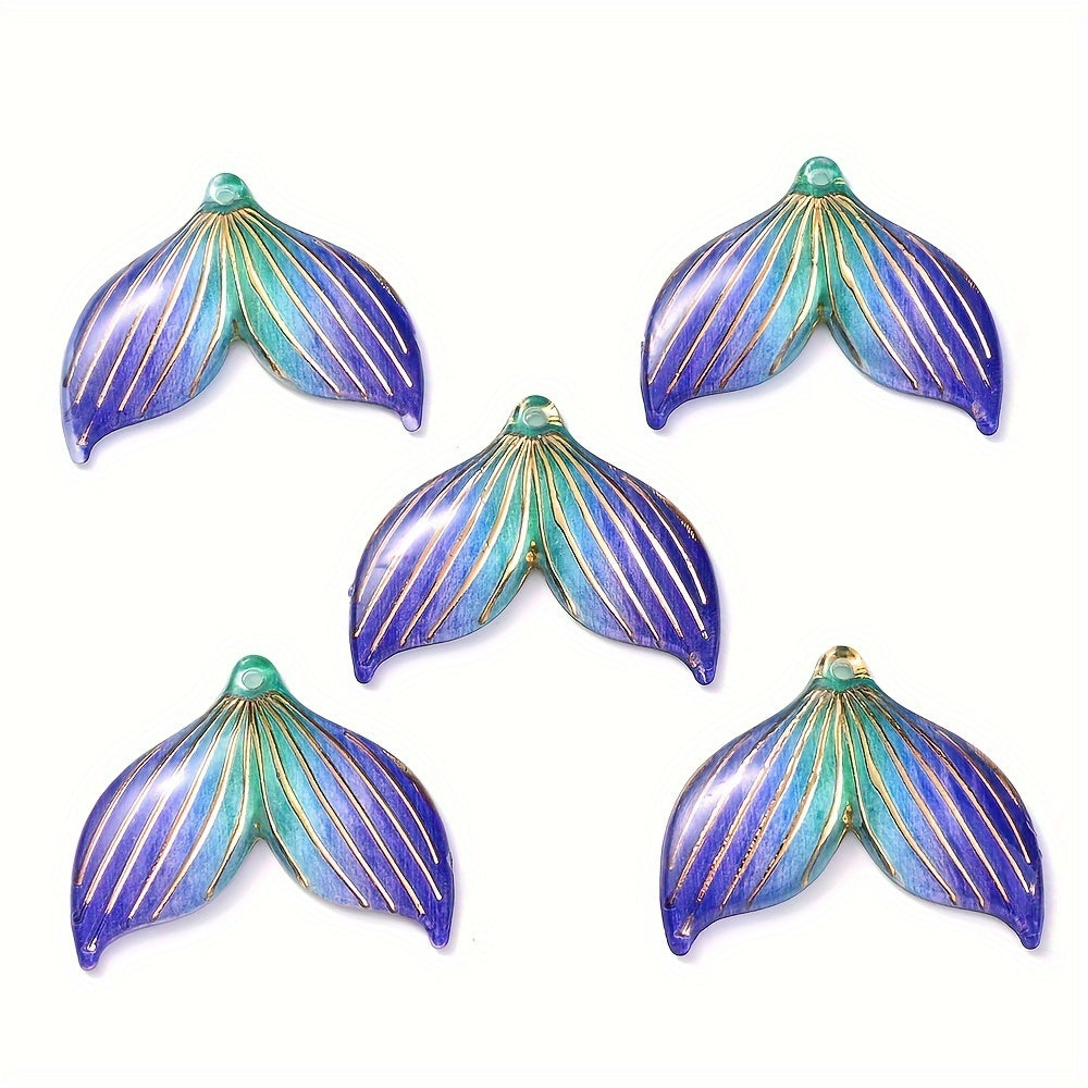 Mermaid Tail Acrylic Pendants
