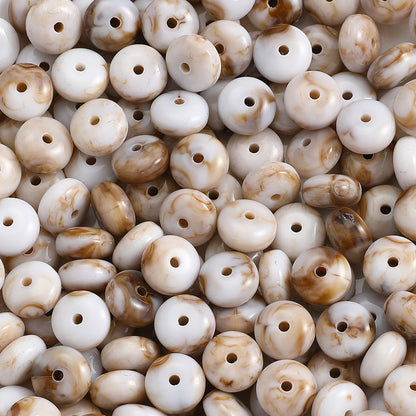 100-Piece 5x10 mm Acrylic Flat Spacer Beads