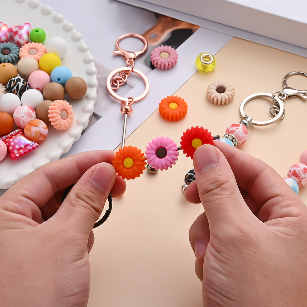 10-Piece Beadable Keychain Bar & Pouch Set