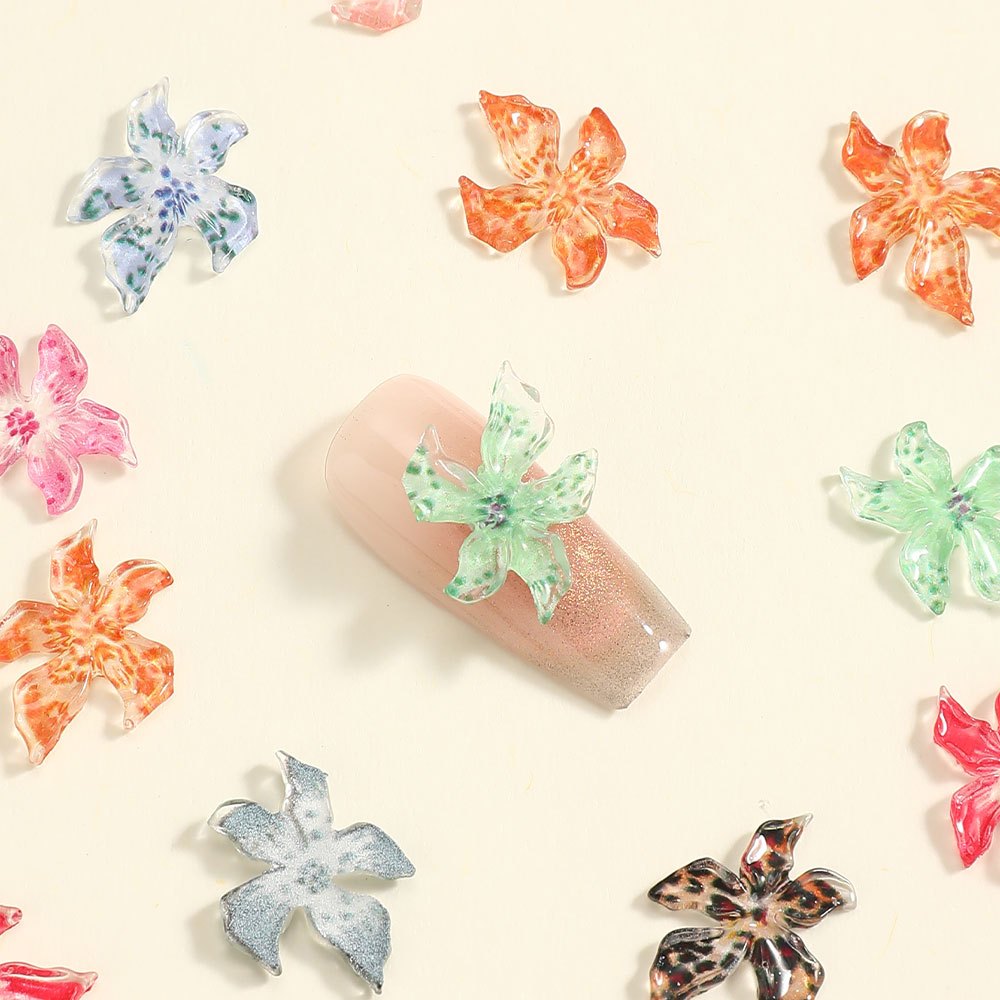 3D Resin Flower Flat Back Beads