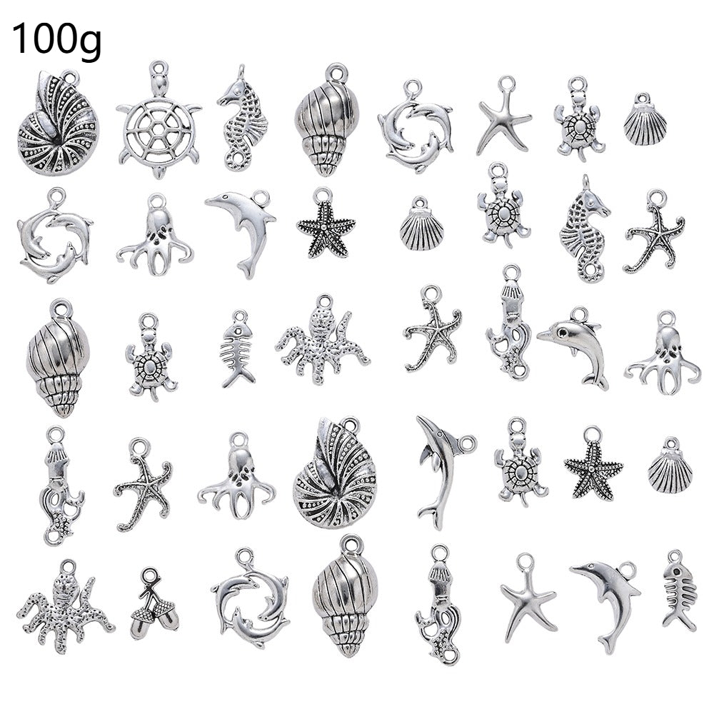 Marine Animal Metal Pendant Charms