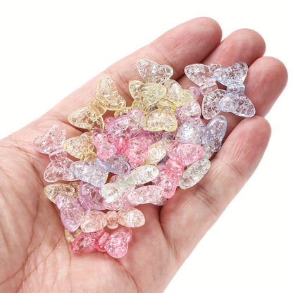20PCS 14×22mm Acrylic Bow Beads