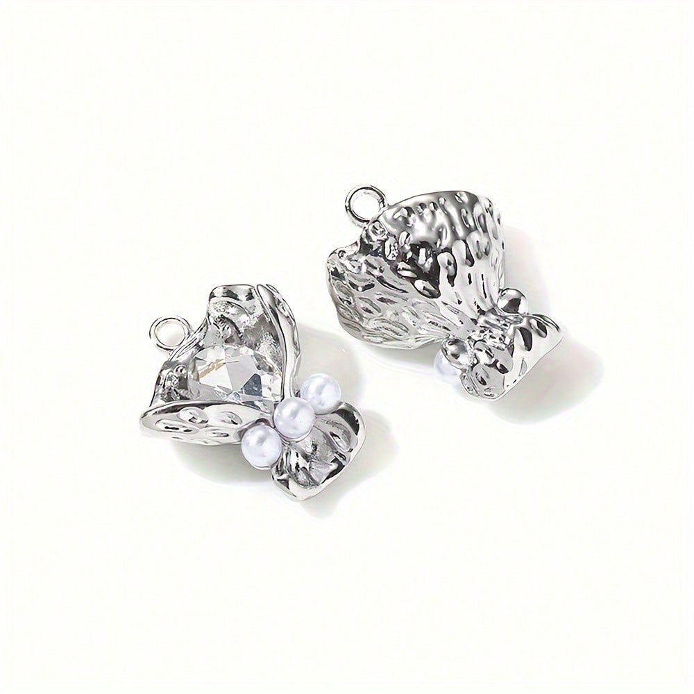 Bouquet Rhinestone Alloy Pendants