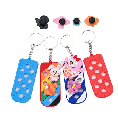12/24PCS Colorful DIY Keychain Ornament Set